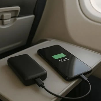 Pode levar power bank no avião? Entenda as regras