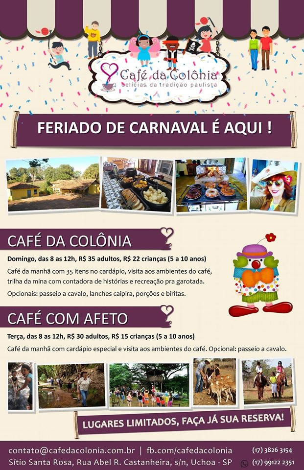 Carnaval no Café da Colônia