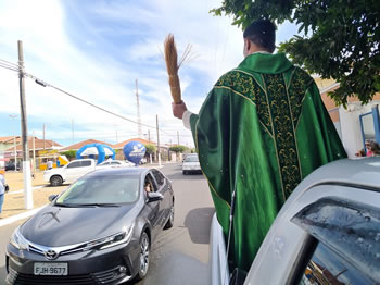 Benção dos veículos e dos motorista em Tabapuã